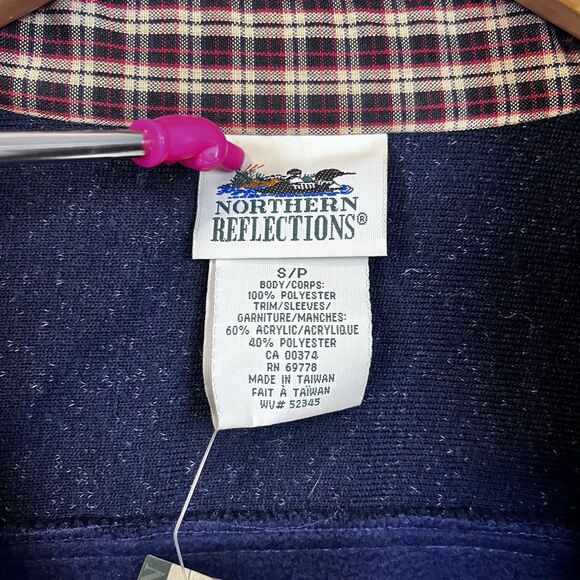 VTG NWT Northern Reflections Cabincore Sherpa Fleece Coat Size M Embroidered - Picture 9 of 15